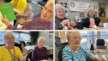 Liverpool care home Residents take a trip to the local café